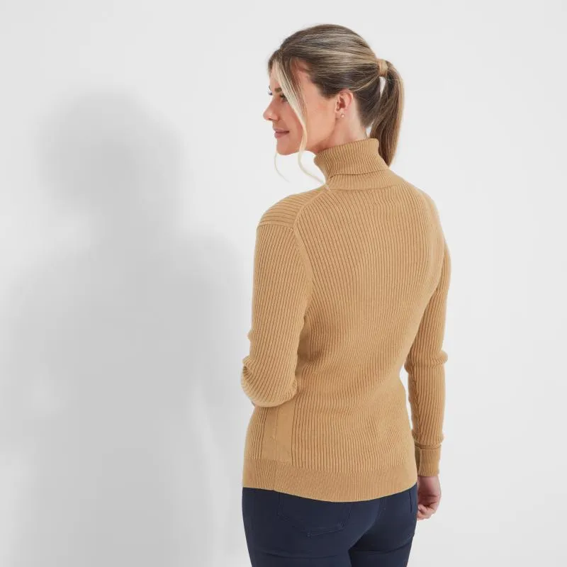 Schoffel Etive Ladies Roll Neck Jumper - Camel