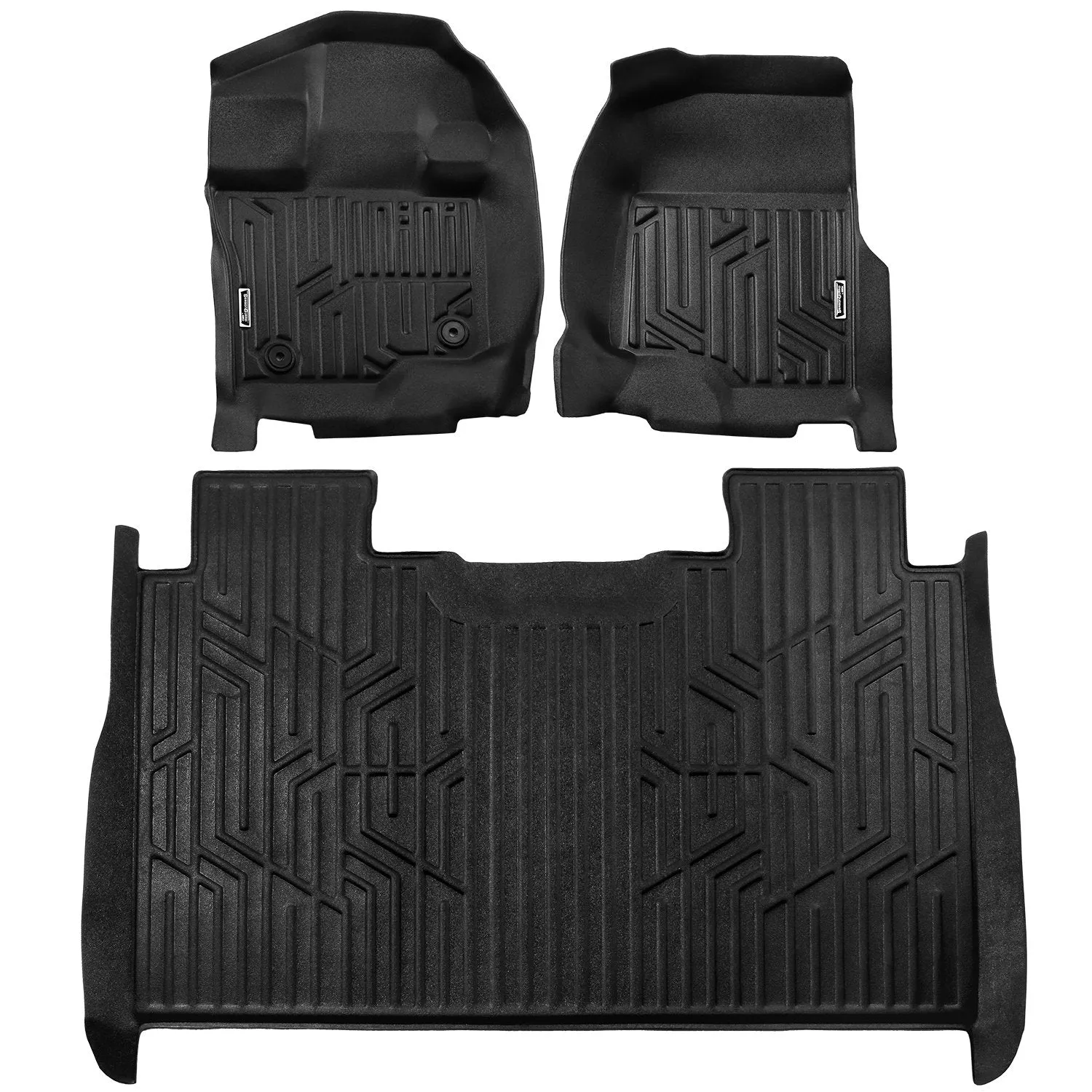 Season Guard 3D Floor Mat Liner, Ford F-150 Raptor Supercrew 2015-2020  Front and Rear Seat 3pc