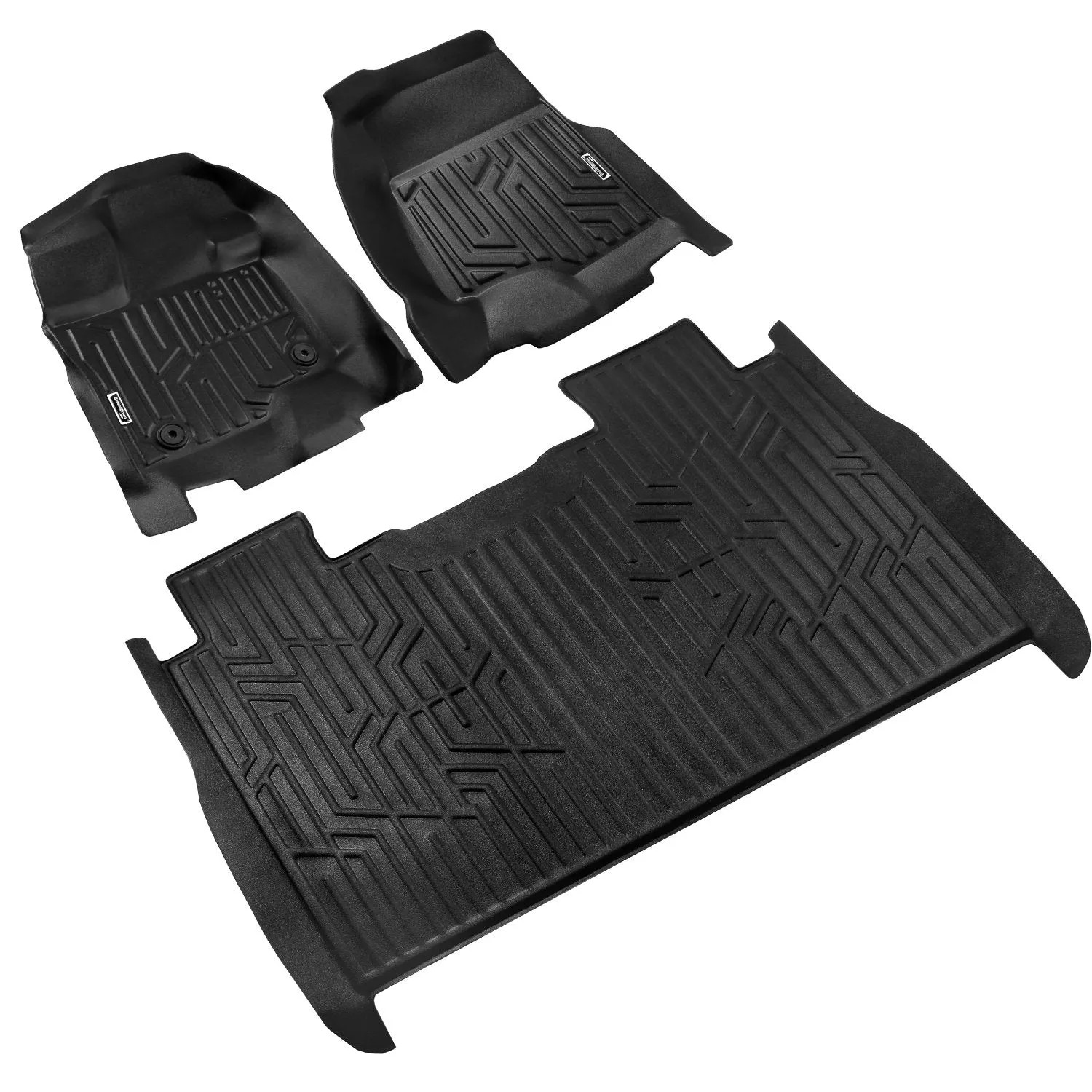 Season Guard 3D Floor Mat Liner, Ford F-150 Raptor Supercrew 2015-2020  Front and Rear Seat 3pc