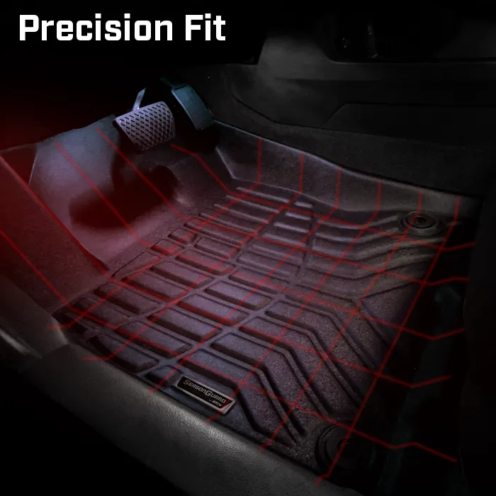 Season Guard 3D Floor Mat Liner, Ford F-150 Raptor Supercrew 2015-2020  Front and Rear Seat 3pc