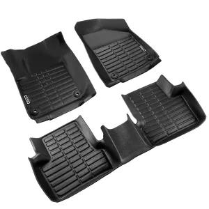 Season Guard 3D Floor Mat Liner, Jeep Cherokee 2016-2018  Front and Rear Seat 3pc