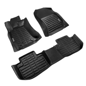 Season Guard 3D Floor Mat Liner, Subaru Forester 2013-2018 Front and Rear Seat 3pc