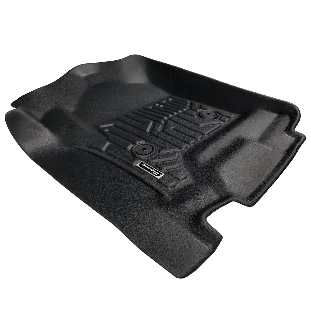 Season Guard Floor Mat Liner, Chevrolet Silverado 1500 Crew Cab 2014-2018 Front and Rear Seat 3pc