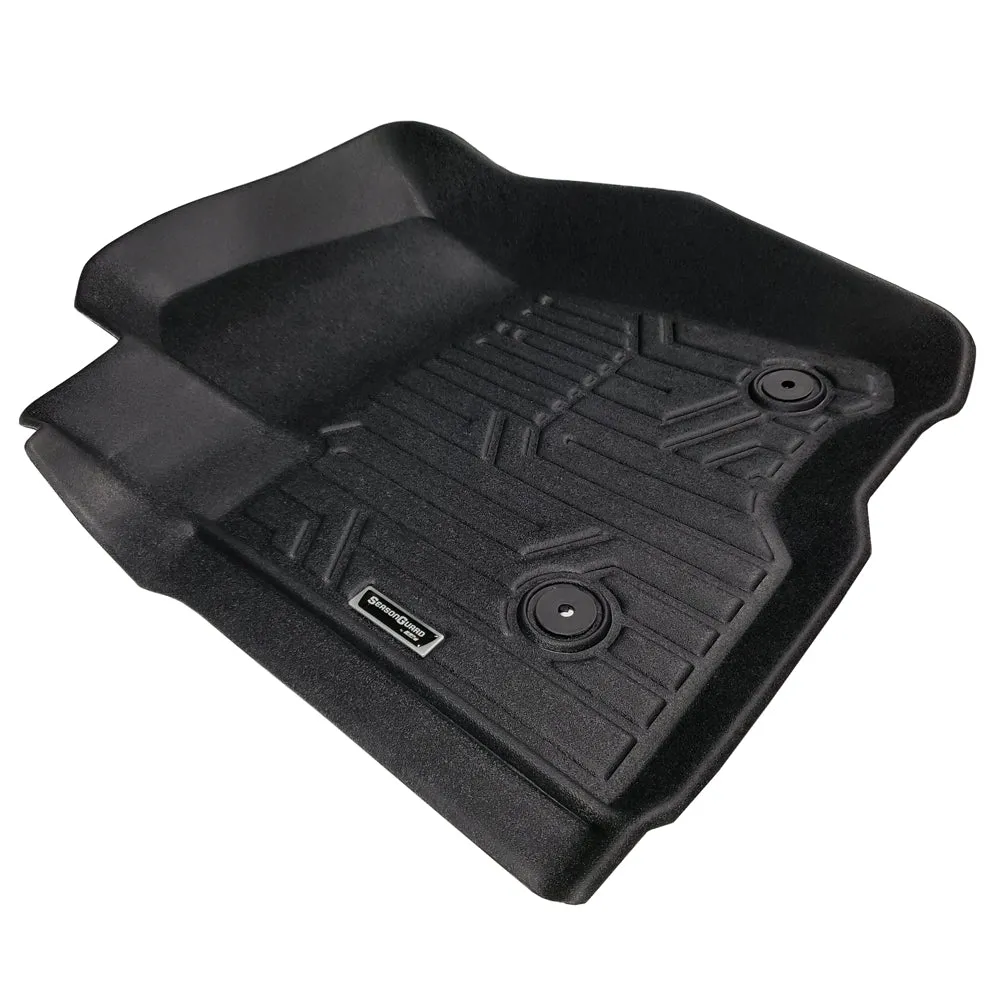 Season Guard Floor Mat Liner, GMC Sierra Denali 1500 Crew Cab 2019-2020 Front and Rear Seat 3pc