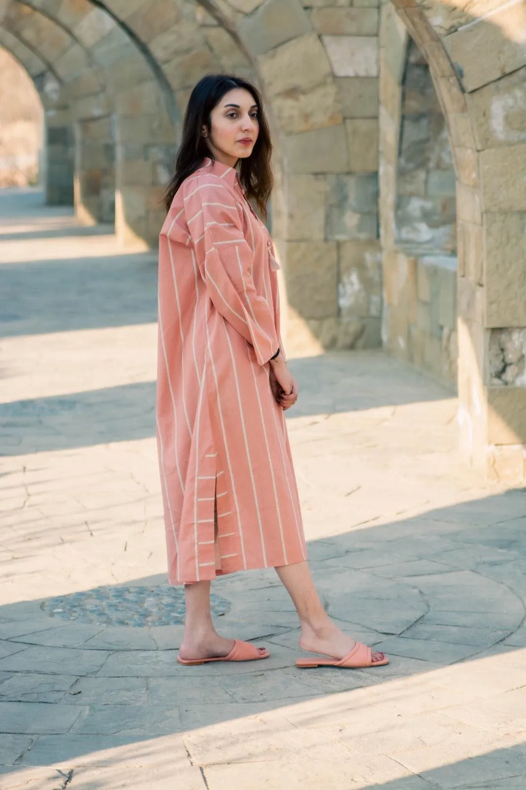 Selene - Light Pink Spring/Summer Long Tunic