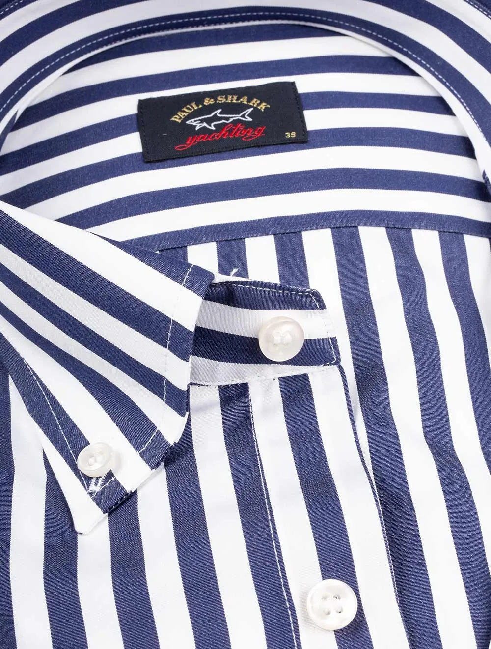 Stripe Buttondown Shirt Blue