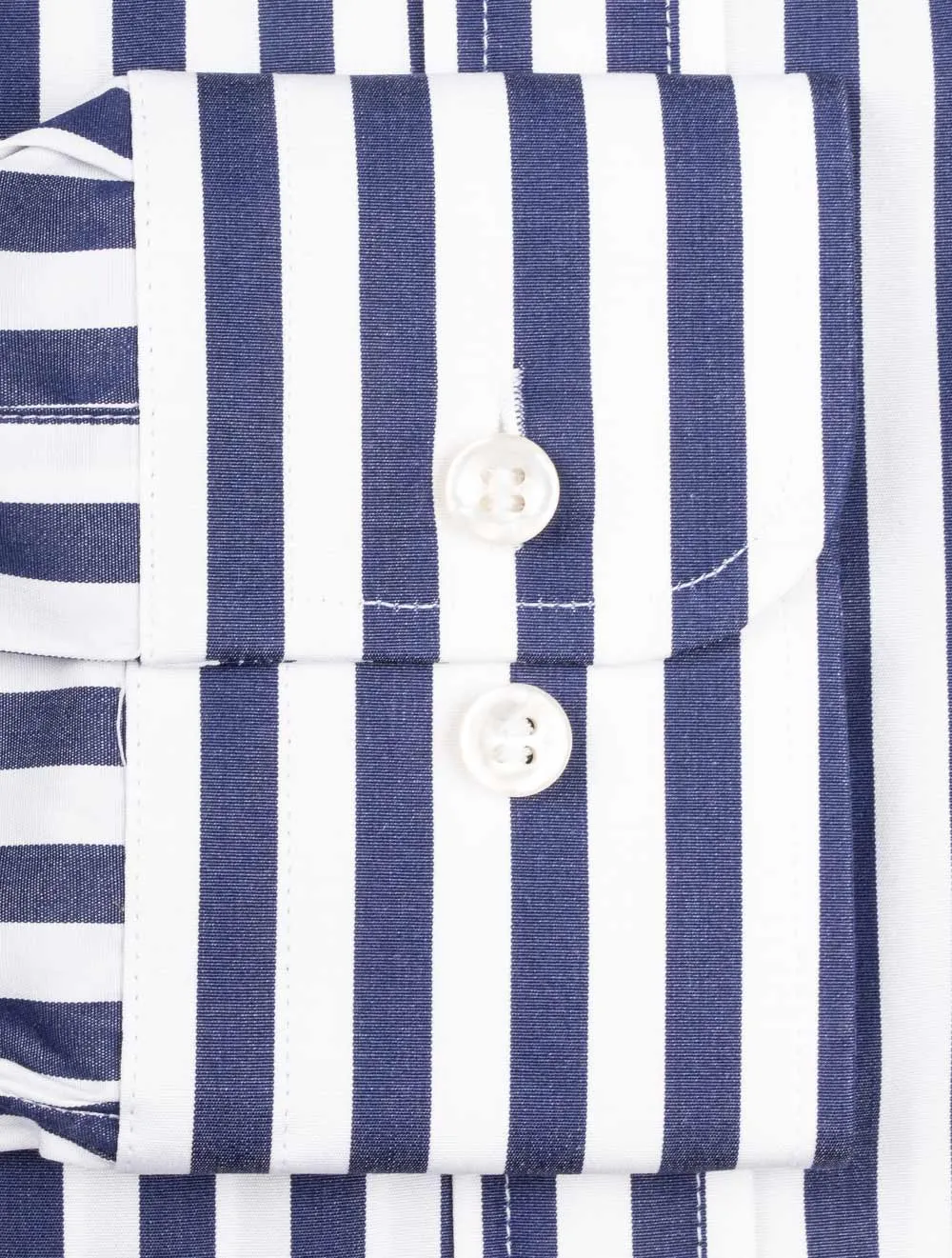 Stripe Buttondown Shirt Blue