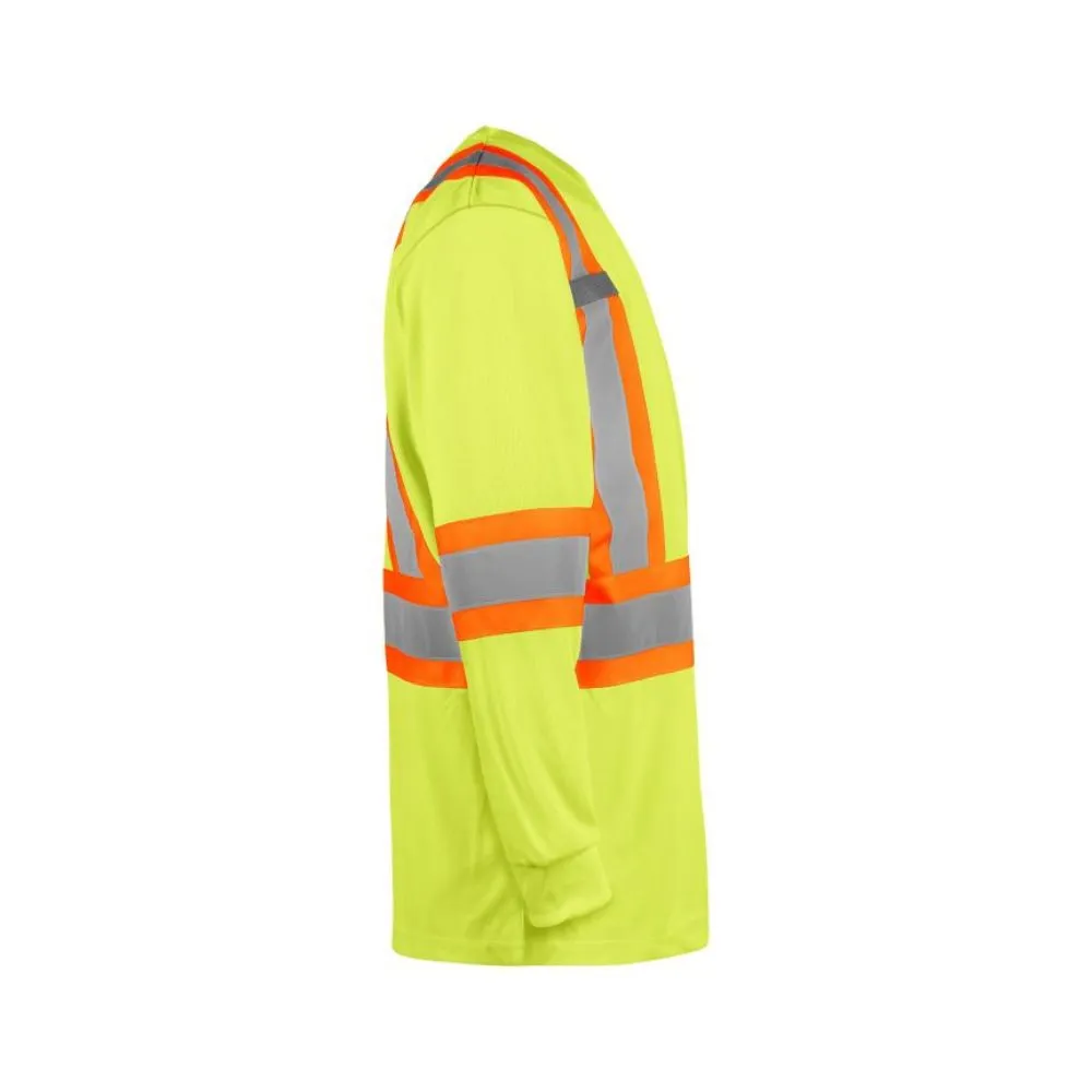 Terra Hi Vis Long Sleeve Work Shirt 116525yl - Yellow