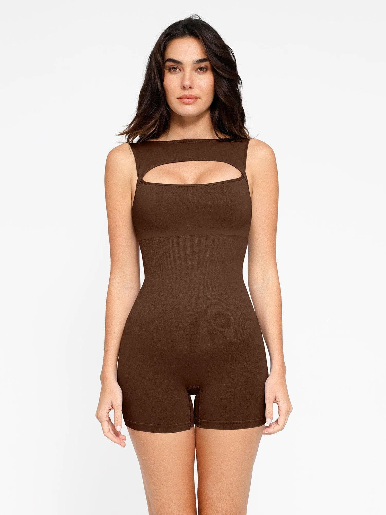 The Shapewear Romper Seamless Tummy Control Cut-Out For Insiders