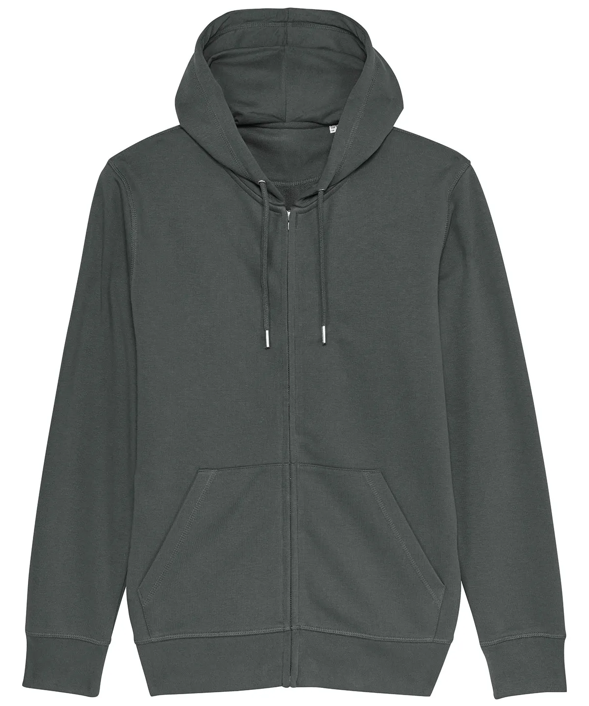 Unisex Connector essential zip-thru hoodie sweatshirt (STSU820) | Anthracite