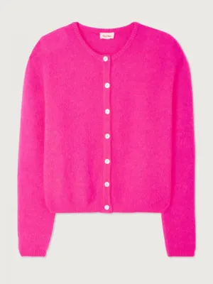 Vitow Cardigan in Neon Pink Melange