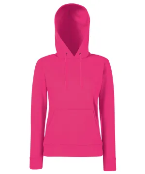 Womens Classic 80/20 hooded sweatshirt | Fuchsia